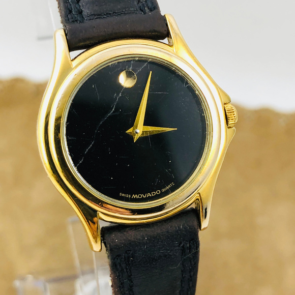 Movado Museum Classic Yellow Gold PVD Watch, 40mm 0607512